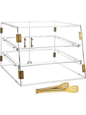 3-Tier Acrylic Bakery Display Stand with Removable Trays - Perfect for Desserts!
